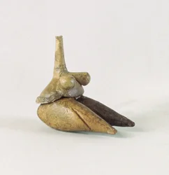Figurin af en nøgen kvinde, kendt som Venus fra Sarab, fra Tappeh Sarab, Iran